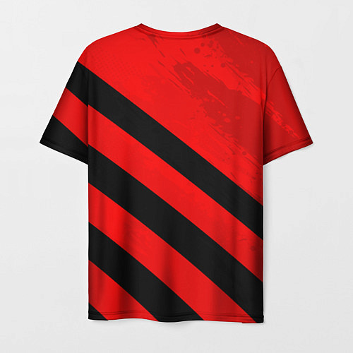 Мужская футболка Ливерпуль - красные полосы / 3D-принт – фото 2
