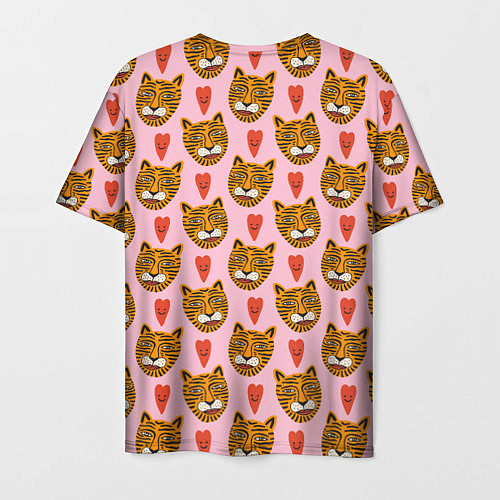 Мужская футболка Каракули тигра / 3D-принт – фото 2