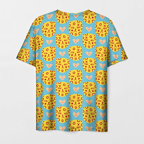 Мужская футболка Каракули леопарда / 3D-принт – фото 2