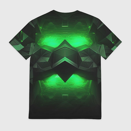 Мужская футболка Абстрактное царство зелени / 3D-принт – фото 2