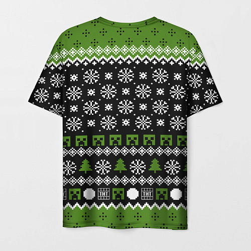 Мужская футболка Minecraft christmas sweater / 3D-принт – фото 2