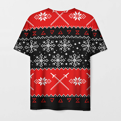 Мужская футболка The Witcher christmas sweater / 3D-принт – фото 2