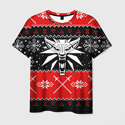 Футболка мужская The Witcher christmas sweater, цвет: 3D-принт