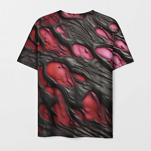 Мужская футболка Красная текучая субстанция / 3D-принт – фото 2