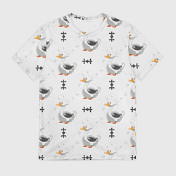 Мужская футболка Гусь и фигуры