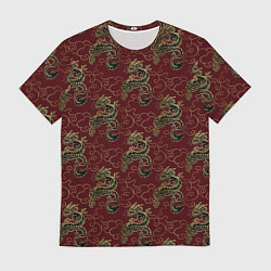 Футболка мужская Азиатский стиль дракона, цвет: 3D-принт