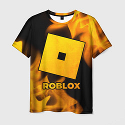 Футболка мужская Roblox - gold gradient, цвет: 3D-принт