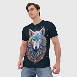 Футболка мужская Звездный волк из далекой галактики, цвет: 3D-принт — фото 2