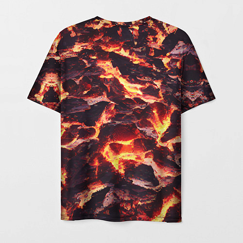 Мужская футболка Бурлящая лава / 3D-принт – фото 2