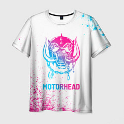 Футболка мужская Motorhead neon gradient style, цвет: 3D-принт