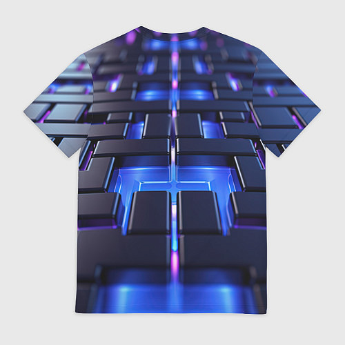 Мужская футболка Плиты абстракции / 3D-принт – фото 2