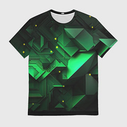 Мужская футболка Визуальные иллюзии в геометрии