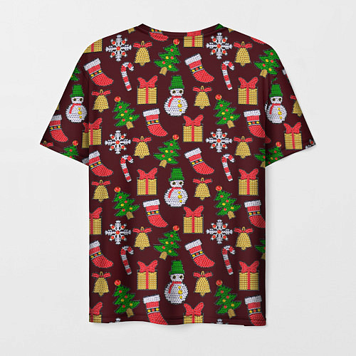 Мужская футболка Christmas sparkles / 3D-принт – фото 2