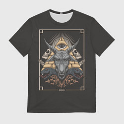 Футболка мужская Бафомет 666, цвет: 3D-принт