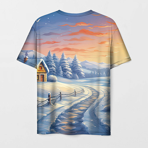 Мужская футболка Новогодний дракон 2024 / 3D-принт – фото 2