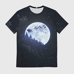 Мужская футболка Рождественская ночь