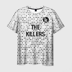 Футболка мужская The Killers glitch на светлом фоне посередине, цвет: 3D-принт