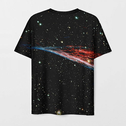 Мужская футболка Капибара бравый космонавт - фантазия / 3D-принт – фото 2