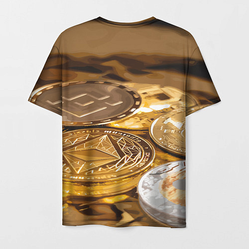 Мужская футболка Виртуальные монеты / 3D-принт – фото 2