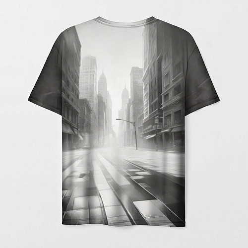 Мужская футболка Автомобиль нуар / 3D-принт – фото 2