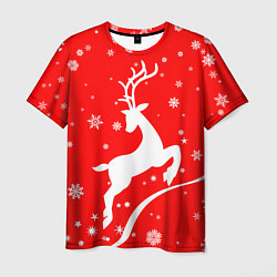 Футболка мужская Christmas deer, цвет: 3D-принт