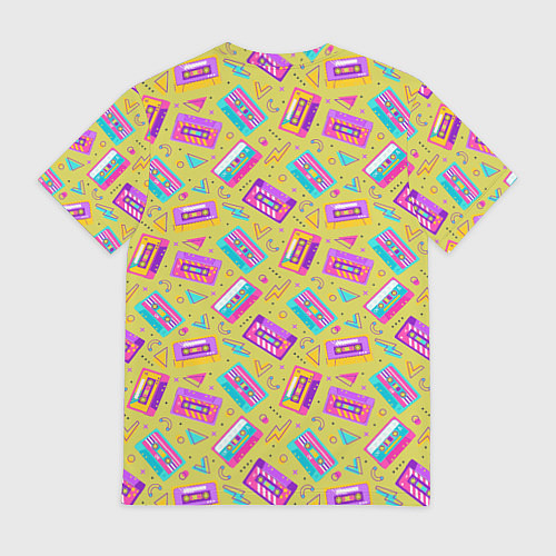 Мужская футболка Магнитофонные кассеты / 3D-принт – фото 2