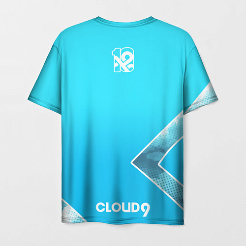 Мужская футболка Cloud9 - Форма команды,облака 2024 / 3D-принт – фото 2