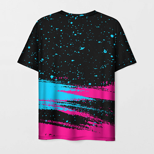 Мужская футболка GTA6 - neon gradient посередине / 3D-принт – фото 2