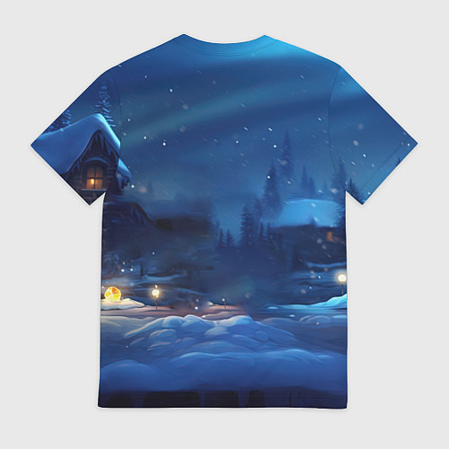 Мужская футболка Красный маленький дракон / 3D-принт – фото 2