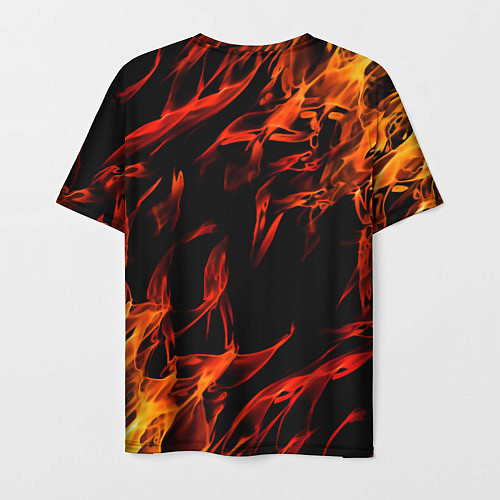 Мужская футболка Battlegrounds flame / 3D-принт – фото 2