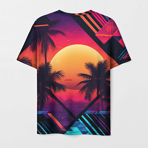 Мужская футболка GTA 6 аbstract logo / 3D-принт – фото 2