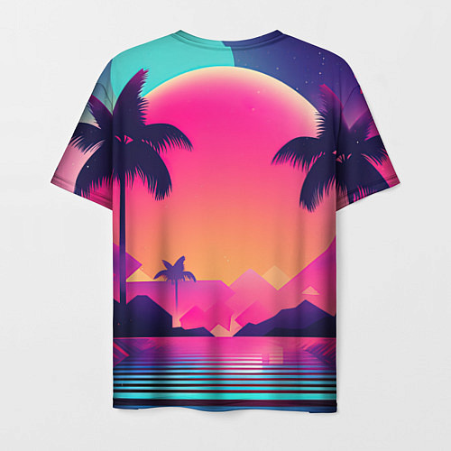 Мужская футболка GTA 6 закат солнца / 3D-принт – фото 2