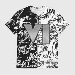 Мужская футболка GTA 6 чб