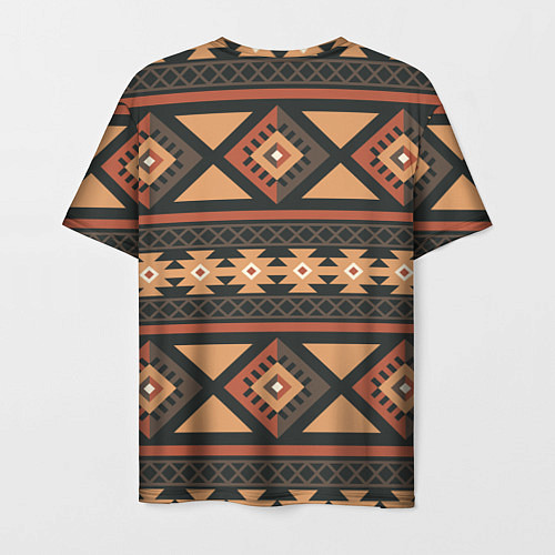 Мужская футболка Этническая геометрия с ромбами - паттерн / 3D-принт – фото 2