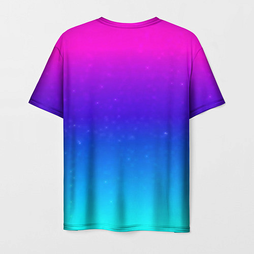 Мужская футболка Stranger Things gradient colors / 3D-принт – фото 2