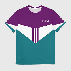Мужская футболка FIRM темная сирень и бирюза