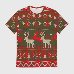 Мужская футболка Рождественский орнамент