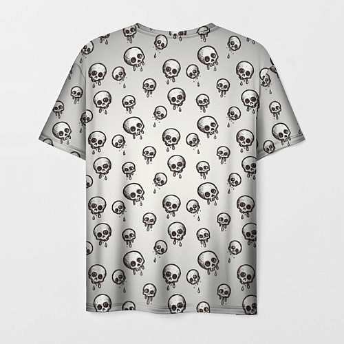 Мужская футболка Мультяшные черепки абстрактный паттерн / 3D-принт – фото 2