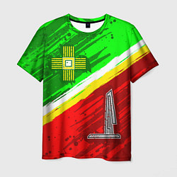 Футболка мужская Флаг Зеленограадского АО, цвет: 3D-принт