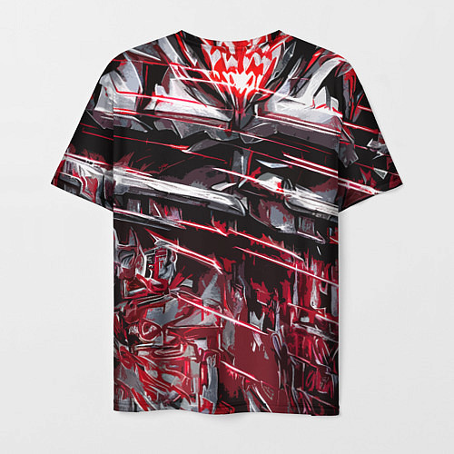 Мужская футболка Кровавый красный металл / 3D-принт – фото 2