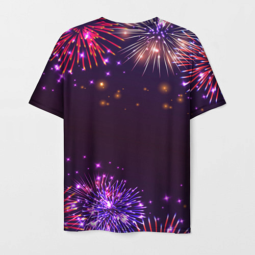 Мужская футболка Праздничный маркетолог: фейерверк / 3D-принт – фото 2