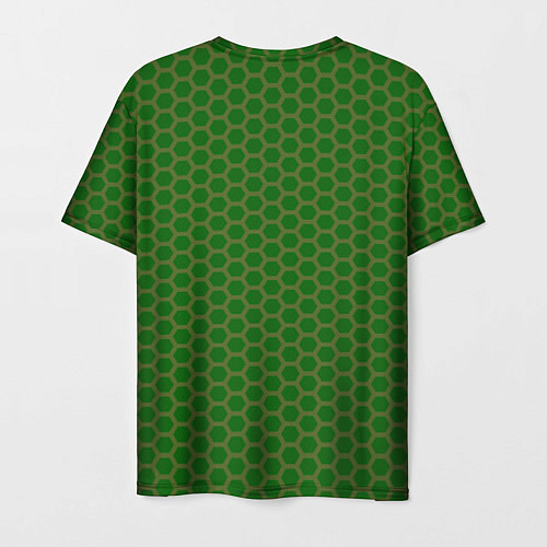 Мужская футболка Сетка из шестигранника / 3D-принт – фото 2