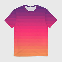 Мужская футболка Полосный градиент