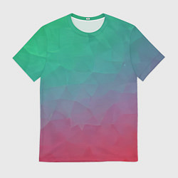 Мужская футболка Цветной градиент - нейросеть