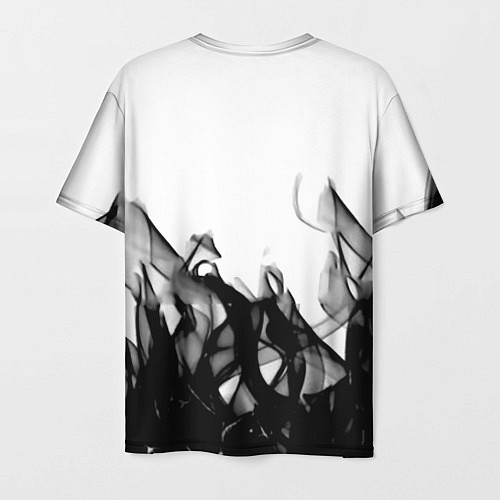 Мужская футболка Stalker 2 черный огонь абстракция / 3D-принт – фото 2