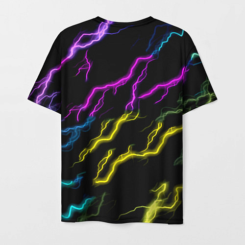 Мужская футболка Fortnite неоновый шторм абстракция / 3D-принт – фото 2