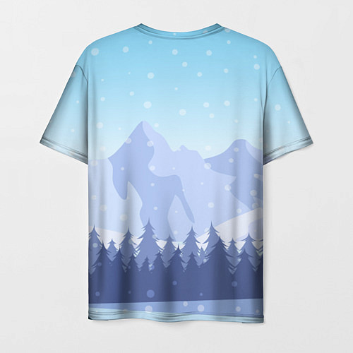 Мужская футболка Шерегеш горы пейзаж / 3D-принт – фото 2