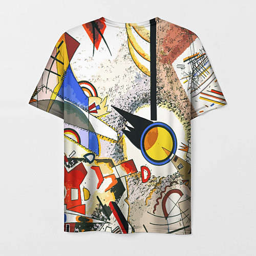 Мужская футболка Кандинский картина - шумная акварель / 3D-принт – фото 2