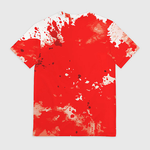 Мужская футболка Спартак победитель крупно - красные брызги крови / 3D-принт – фото 2