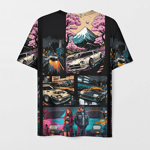 Мужская футболка Japanese jdm art / 3D-принт – фото 2